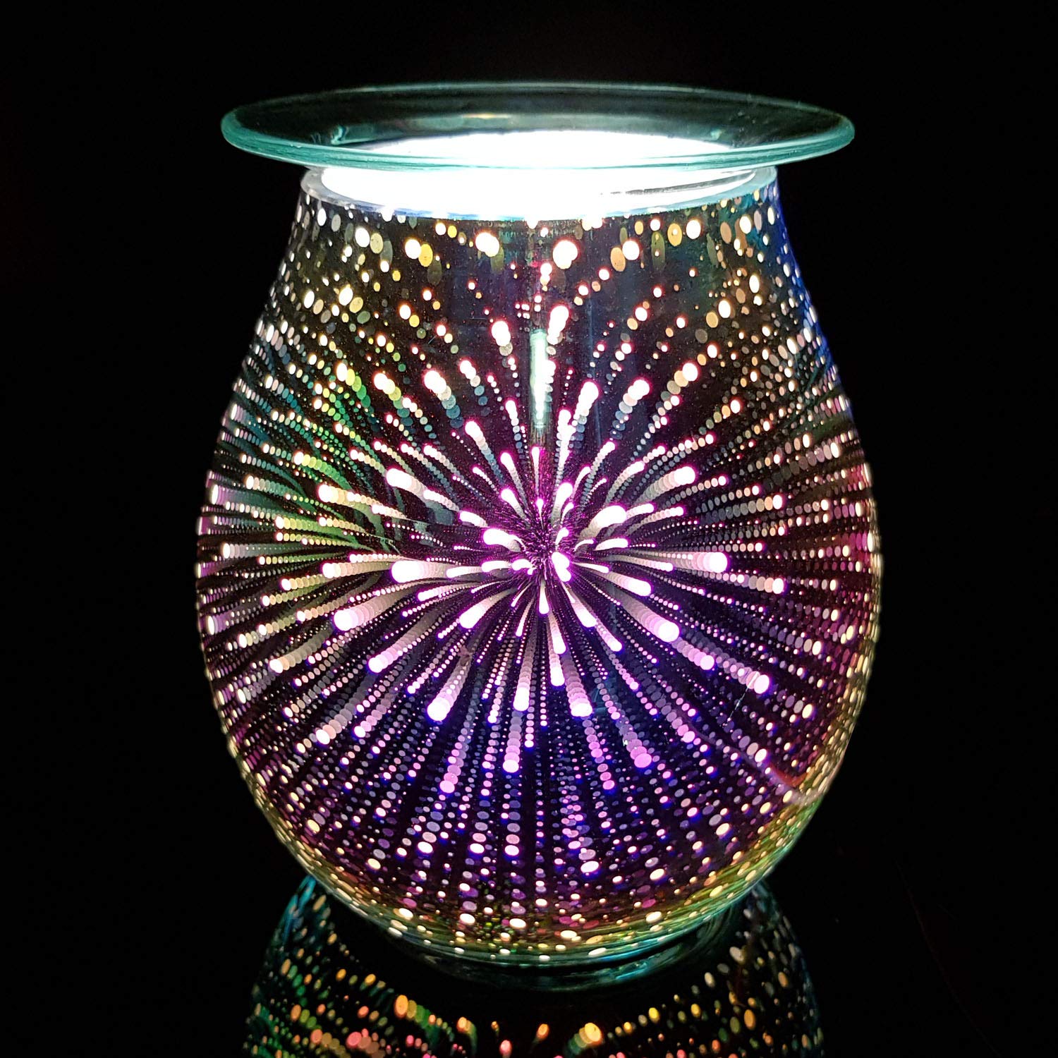 Astin of London Elegant Electric Wax Melt Burner & Oil Warmer - Home Fragrance Diffuser with Night Light for Aromatherapy, Bedroom & Living Room Decor