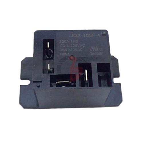 JQX-105F-4 220V 30A 4-Pin Air Conditioner Relay - High Power AC 220V Relay for HVAC Systems, Refrigerators & Cooling Equipment - Perfect for Home, Office & Industrial Use