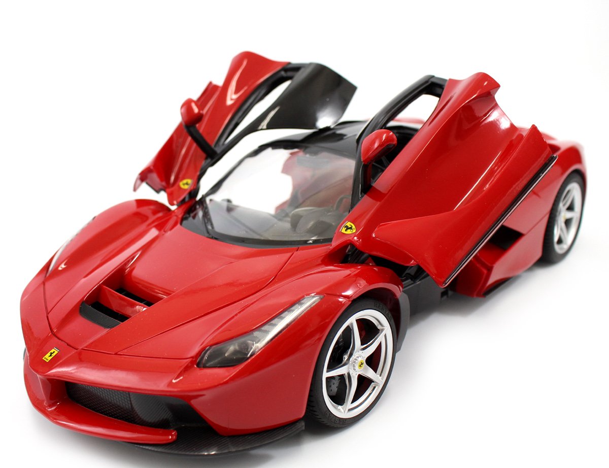 1/14 Scale Ferrari LaFerrari Remote Control Car - Red RTR RC Model with Opening Doors | Collectible Toy for Adults & Kids, Perfect for Racing, Display & Gift Giving
