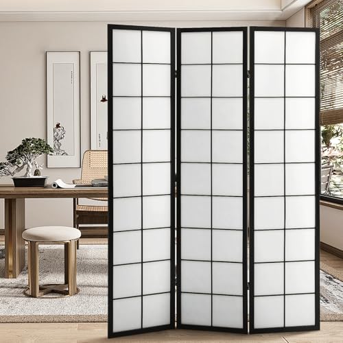 3 Panel Large Grid - Black