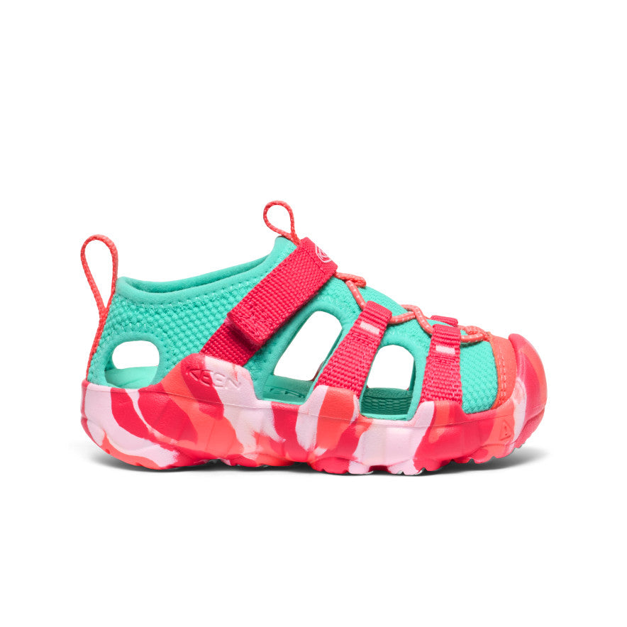 **Hyperport H2 Toddler Sandals for Boys & Girls - Lightweight & Comfortable - Raspberry/Pool Blue - Perfect for Beach, Pool & Outdoor Play**