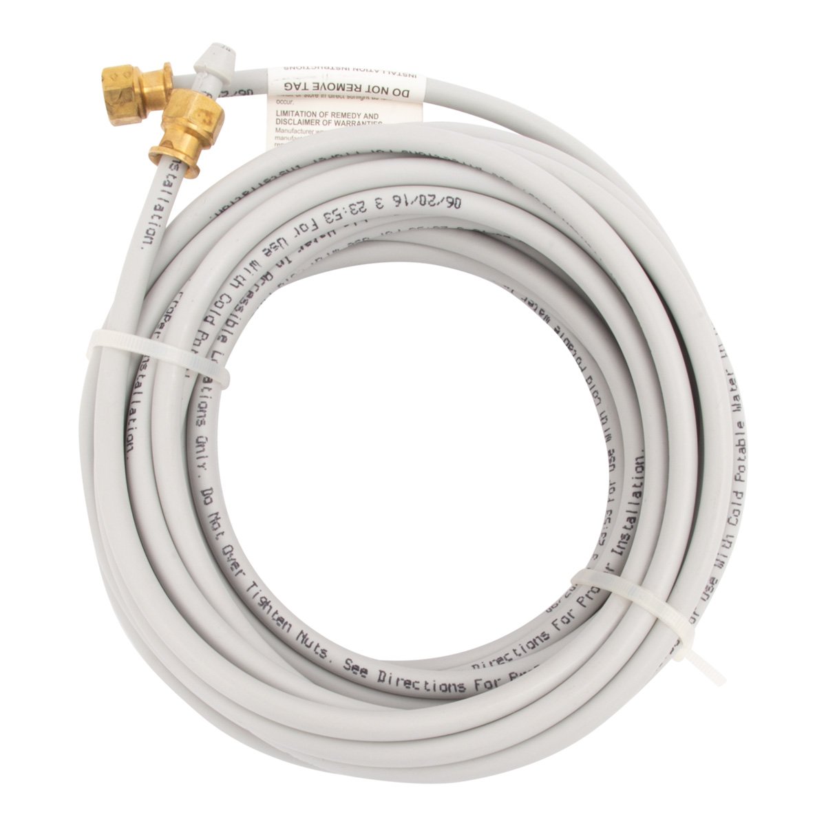 PEX Ice Maker Installation Kit – 25ft Flexible Tubing for Refrigerator Water Lines with Self-Piercing Saddle Valve, 1/4