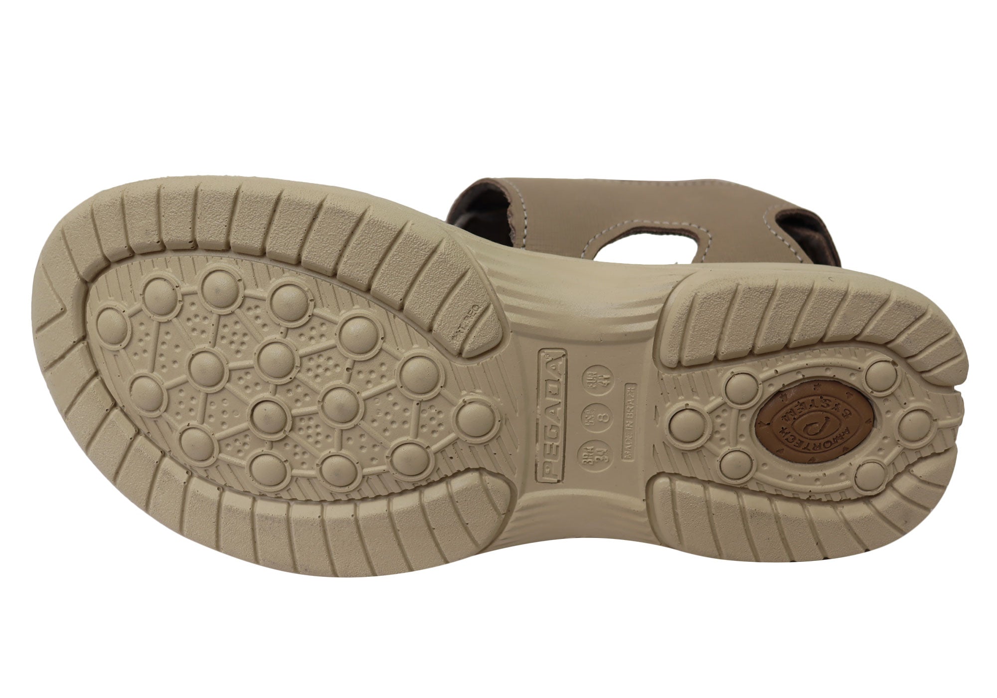 Pegada Sambo Men's Comfortable Adjustable Leather Sandals - Handmade in Brazil - Perfect for Beach, Travel & Casual Wear