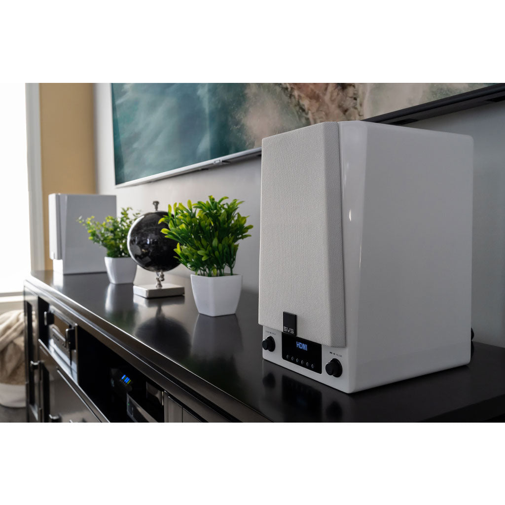 Premium Wireless Pro Speaker Pair - White Gloss Finish - High-Quality Bluetooth Speakers for Home, Party & Outdoor Use - Sold by Outlet