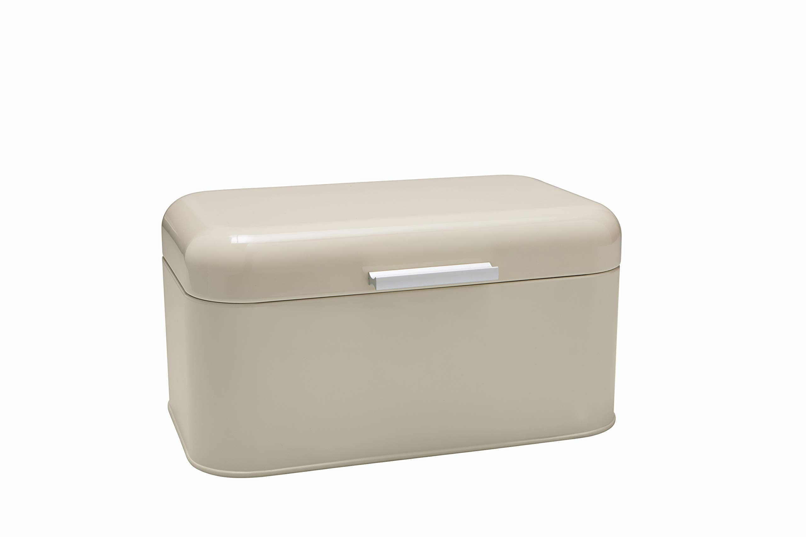Brandani 53814 Stainless Steel Bread Box with Airtight Lid, 12 x 8 x 6 Inches - Perfect for Kitchen Countertop Storage, Pantry Organization & Fresh Bread Keeping