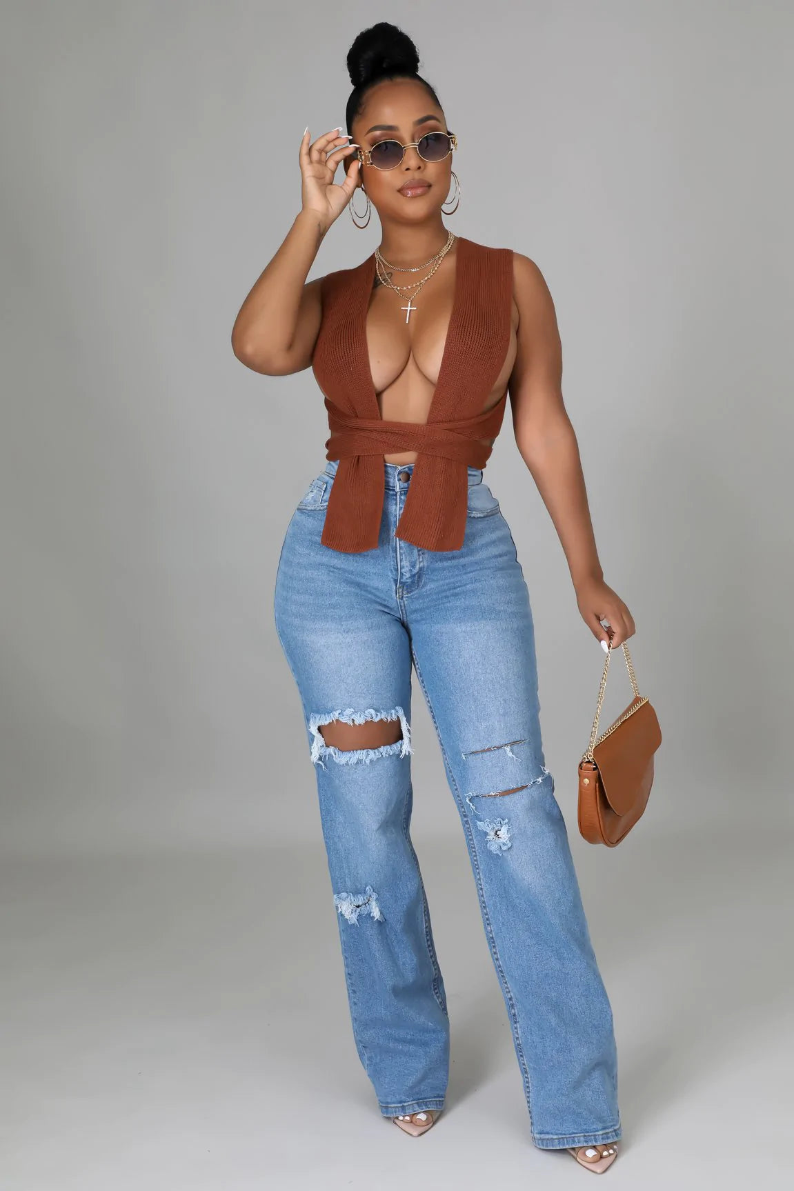 Anahi Jeans for Women - High Waist Skinny Denim Pants | Stretch Comfort Fit | Perfect for Casual Wear, Office & Night Out