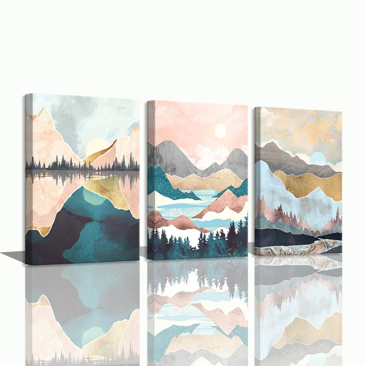 COHLOE Boho Wall Art - 12x16inch Bathroom & Bedroom Decor for Summer Reflection