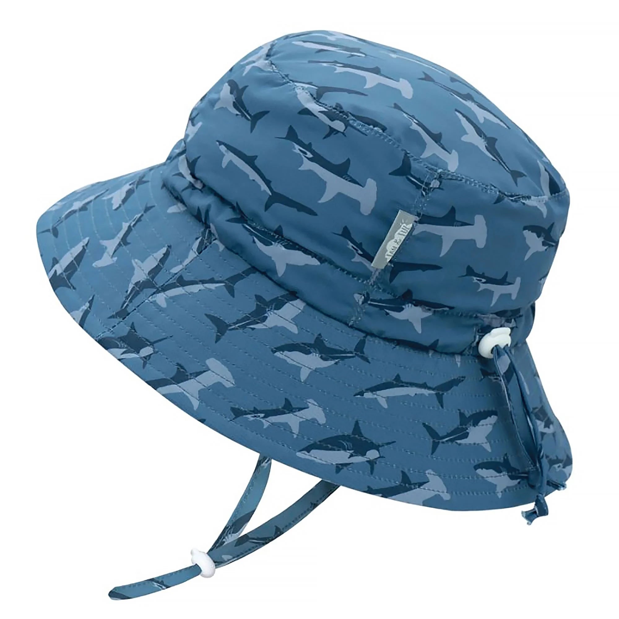Jan & Jul Shark Aqua Dry Bucket Hat for Kids - UPF 50+ Sun Protection Waterproof Summer Beach Hat for Boys & Girls - Perfect for Swimming, Fishing, and Outdoor Adventures