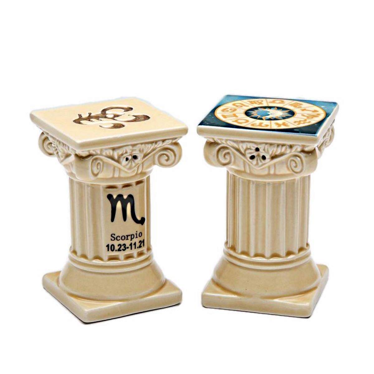 Scorpio Themed Salt and Pepper Shakers Set - Zodiac Kitchenware for Scorpio Lovers - Perfect for Home, Restaurant, and Gift Giving