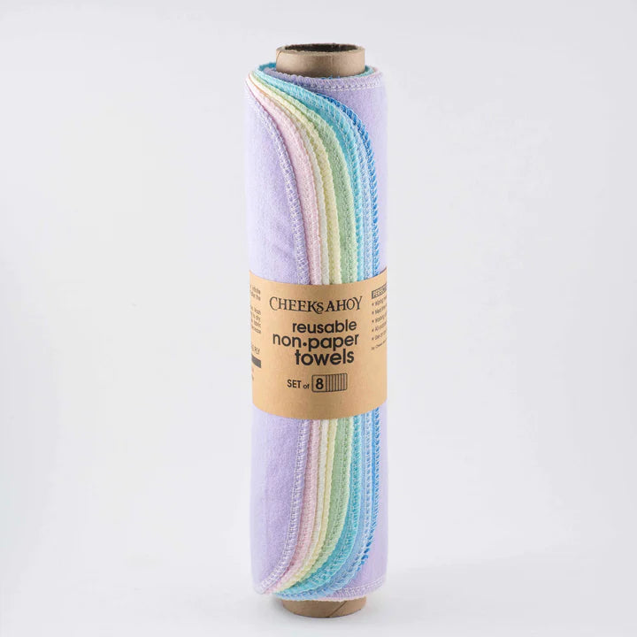 Eco-Friendly Pre Rolled Unpaper Towels | Single Ply Reusable Paper Towel Alternative | Perfect for Kitchen, Bathroom & Sustainable Living
