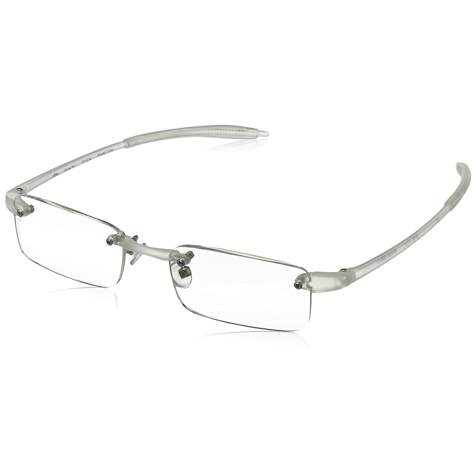 Lightweight Rimless Reading Glasses for Men and Women - VIS 1 Model - Comfortable Blue Light Blocking Readers for Office, Reading & Computer Work