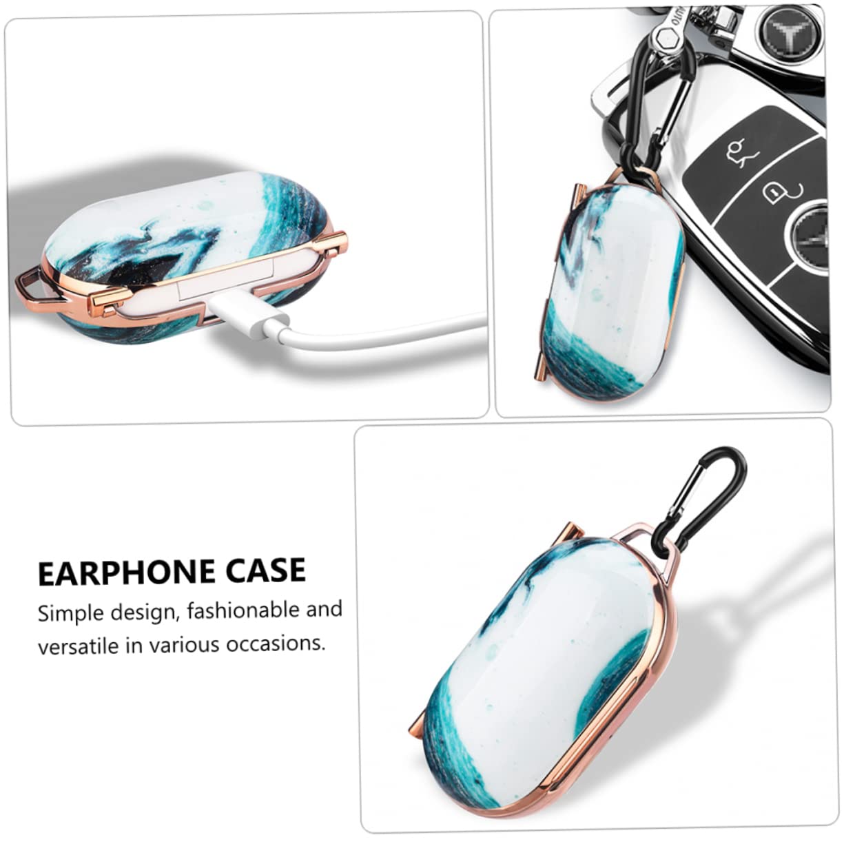 Homoyoyo 3-Pack Headphone Case - Durable PC Shell Protective Cover for Earbuds, Earphones & Headsets - Perfect for Travel, Gym & Daily Use