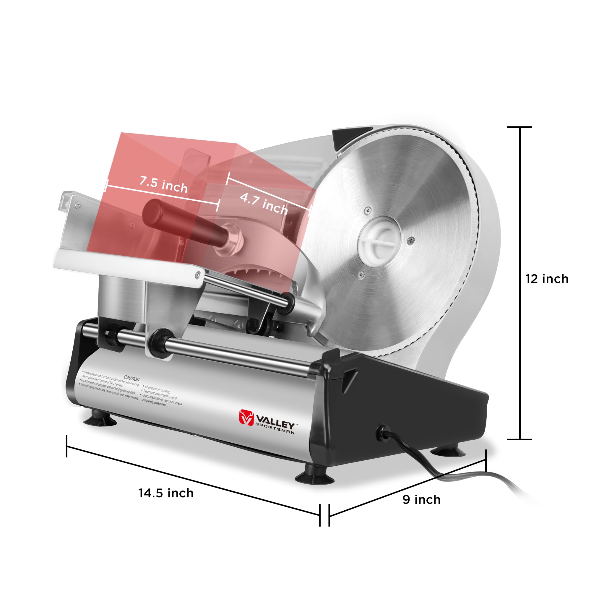 Electric Deli Food Slicer - 8.7