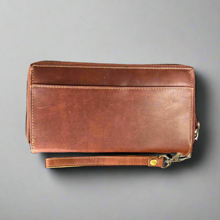Stylish Women's Zip Around Clutch Wallet - Fashionable RFID Blocking Crossbody Purse for Everyday Use, Travel & Evening Events