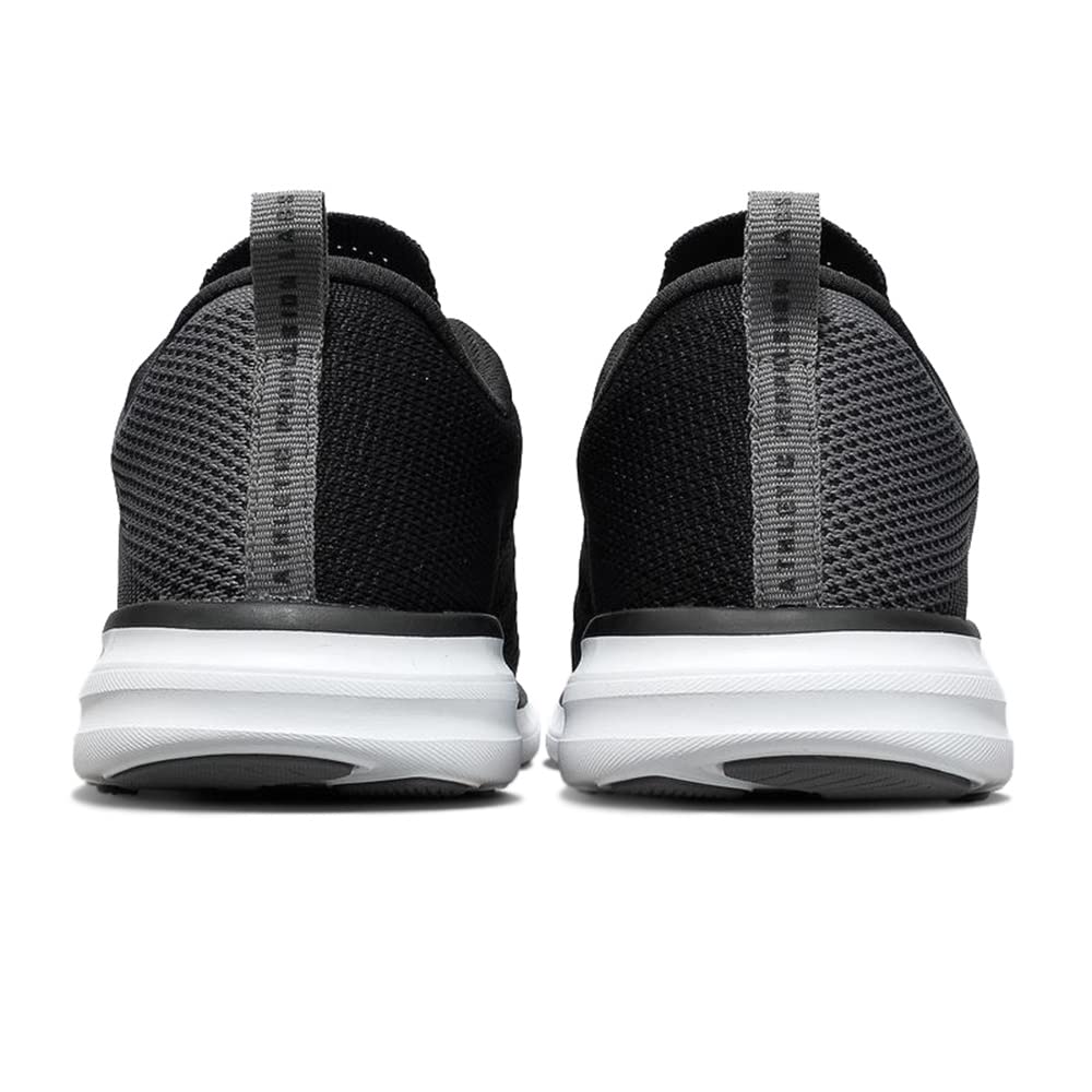 Women's TechLoom Pro Running Shoes - Lightweight & Breathable Sneakers in Smoke, Black & White | Size 9 | Perfect for Jogging, Gym Workouts & Casual Wear