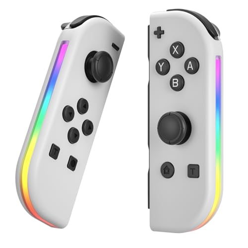 Farlyce Wireless Gamepad Controller for Nintendo Switch - Motion Control, Dual Vibration & Precise Gaming (White) | Perfect for Switch Pro Controller Replacement, Multiplayer Gaming & Family Entertainment