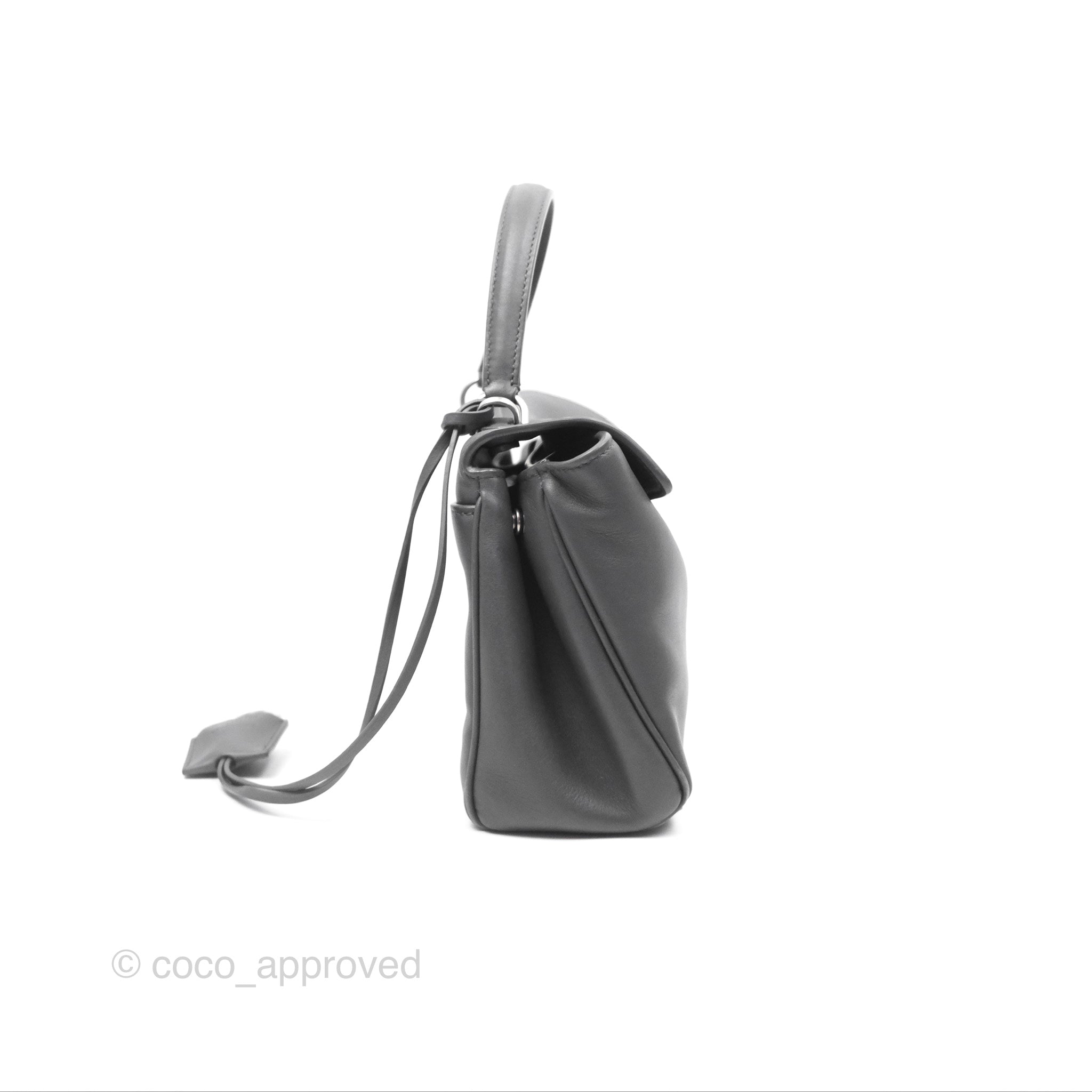 Balenciaga Rodeo Mini Bag in Grey Smooth Calfskin with Antique Silver Hardware - Stylish Crossbody Purse for Women, Perfect for Date Night & Evening Out