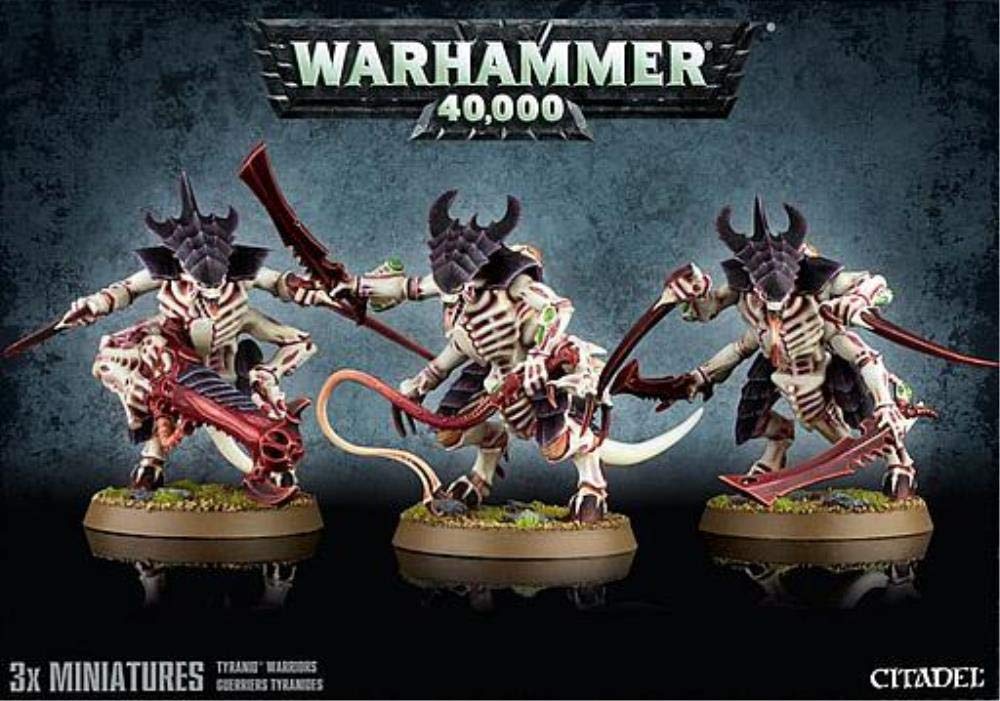 Games Workshop Tyranid Warriors Miniature Set - 99120106036 - Black - Tabletop Wargaming & Warhammer 40K Battle Scenes