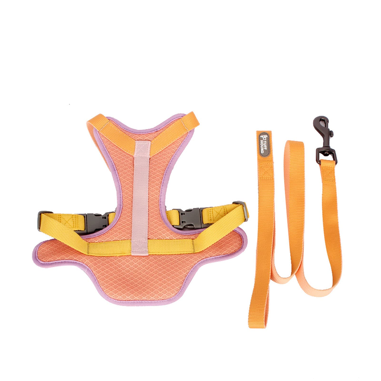 Hionre Adjustable Dog Harness with Plaid Pattern & Non-Release Buckle - Pet Training Vest with Leash for Small Medium Large Dogs - Perfect for Outdoor Walking, Hiking, and Daily Training