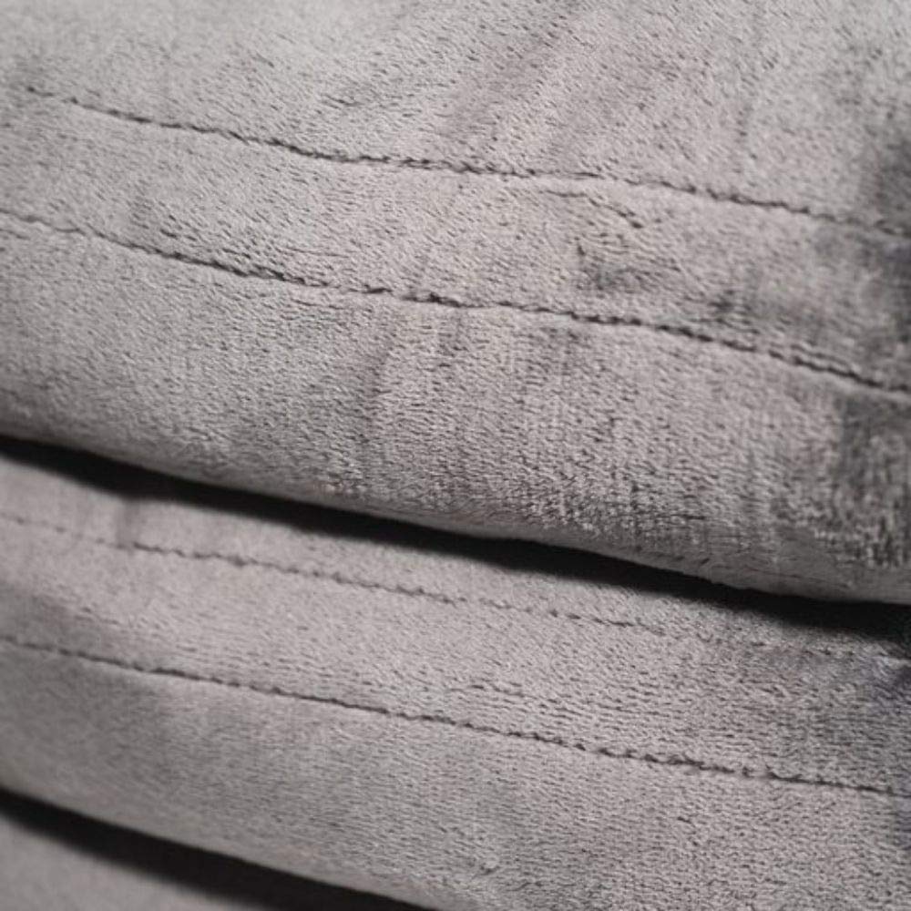 Westerly Twin Size Electric Heated Blanket - Soft & Cozy Warming Throw for Cold Nights - Perfect for Bed, Couch & Winter Camping - Machine Washable - Grey