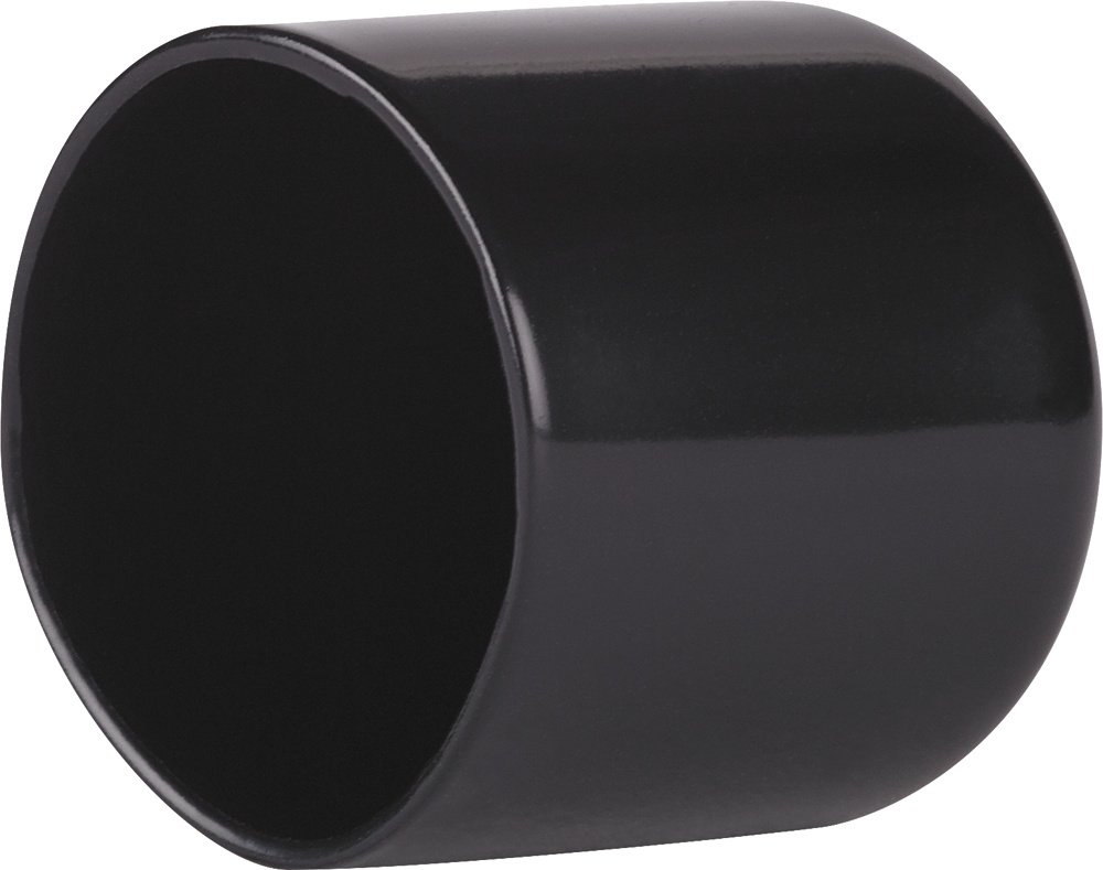 1.5 Inch Sealed Bottom Round PETG Containers 10.187 Inch Long - Pack of 50 with 1.625 X 1-1/2 Inch Standard Black Caps (50 Pack) - Ideal for Food Storage, Laboratory Use & Craft Organization