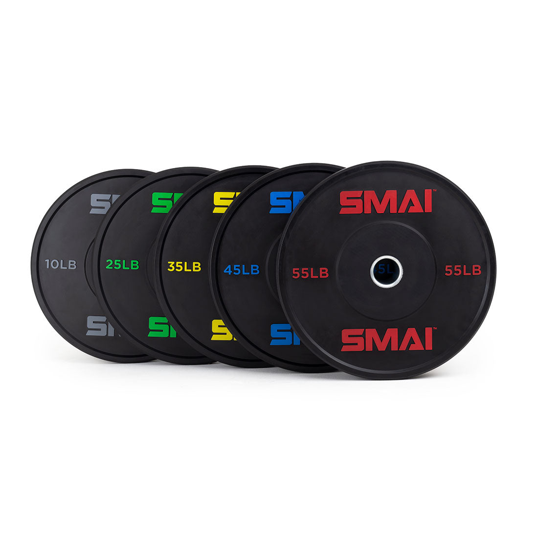 Premium 340lb HD Bumper Plates Set - Olympic Weight Plates for CrossFit, Powerlifting & Home Gym Workouts - Durable Rubber Coated Weight Plates for Strength Training & Fitness