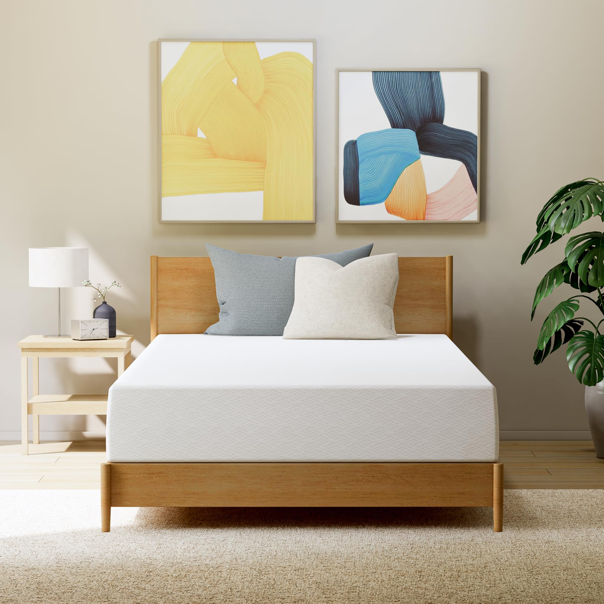10 Inch Twin Green Tea Cooling Gel Memory Foam Mattress - Medium Firm Pressure Relief, CertiPUR-US Certified, No Fiberglass - Mattress in a Box for Kids & Adults - Perfect for Hot Sleepers, Guest Rooms & Dorm Beds