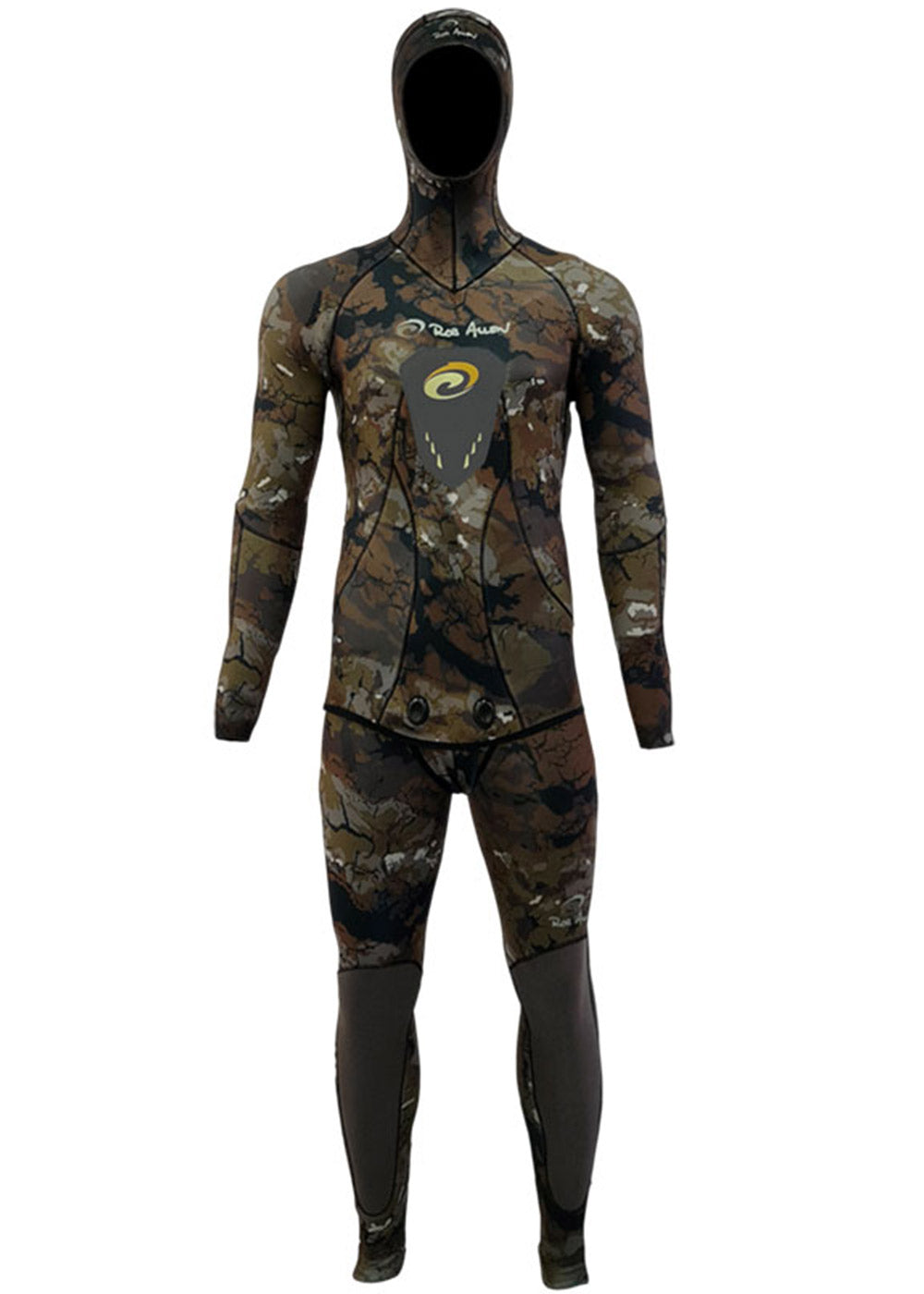 Rob Allen Men's 5mm Open Cell 2-Piece Wetsuit for Spearfishing & Freediving - Premium Neoprene Scuba Diving Suit for Warm & Cold Water Adventures