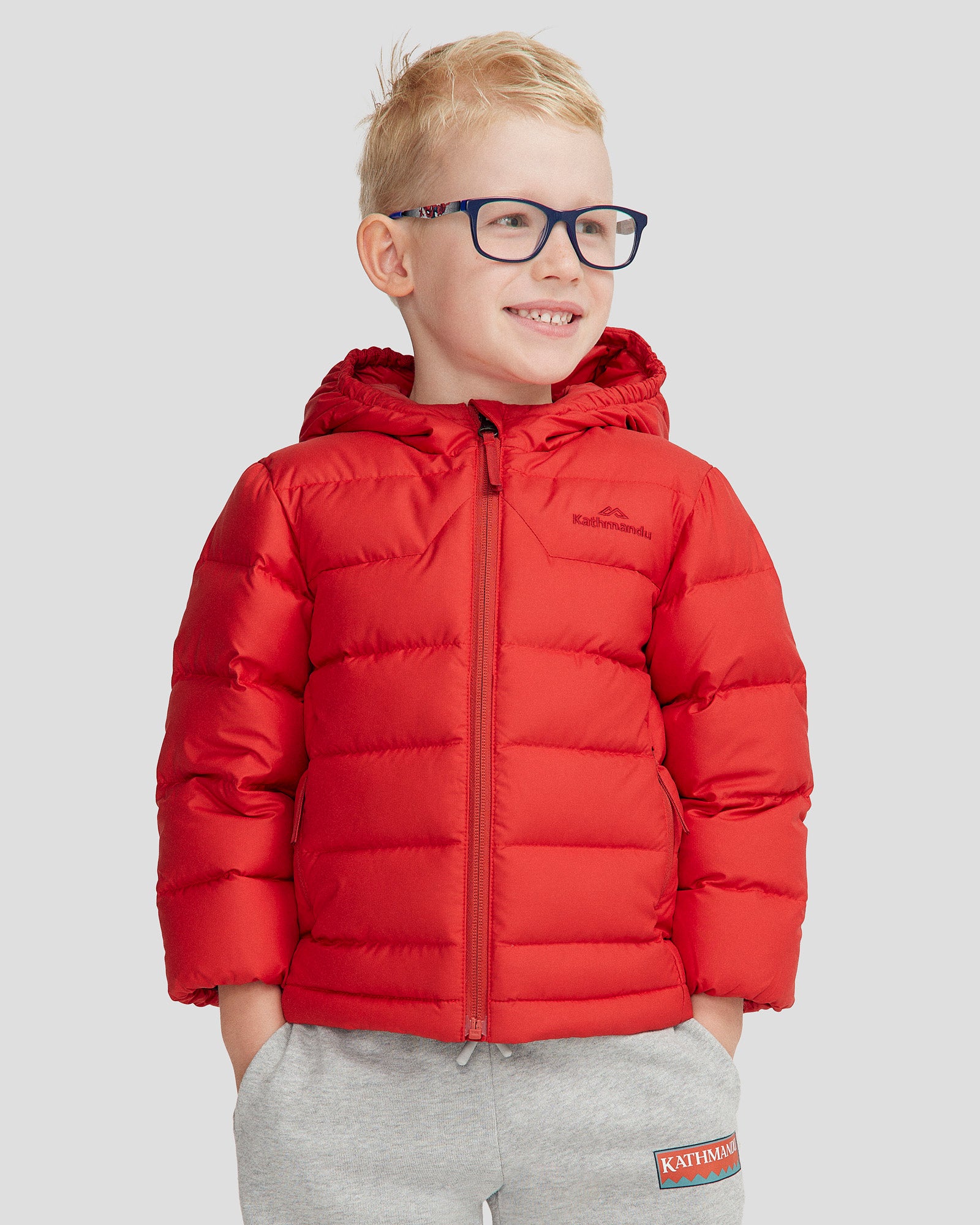 Kids' Epiq Down Jacket - Warm Winter Coat for Boys & Girls - Spicy Chili Pepper Red - Perfect for Snow Play & Outdoor Adventures