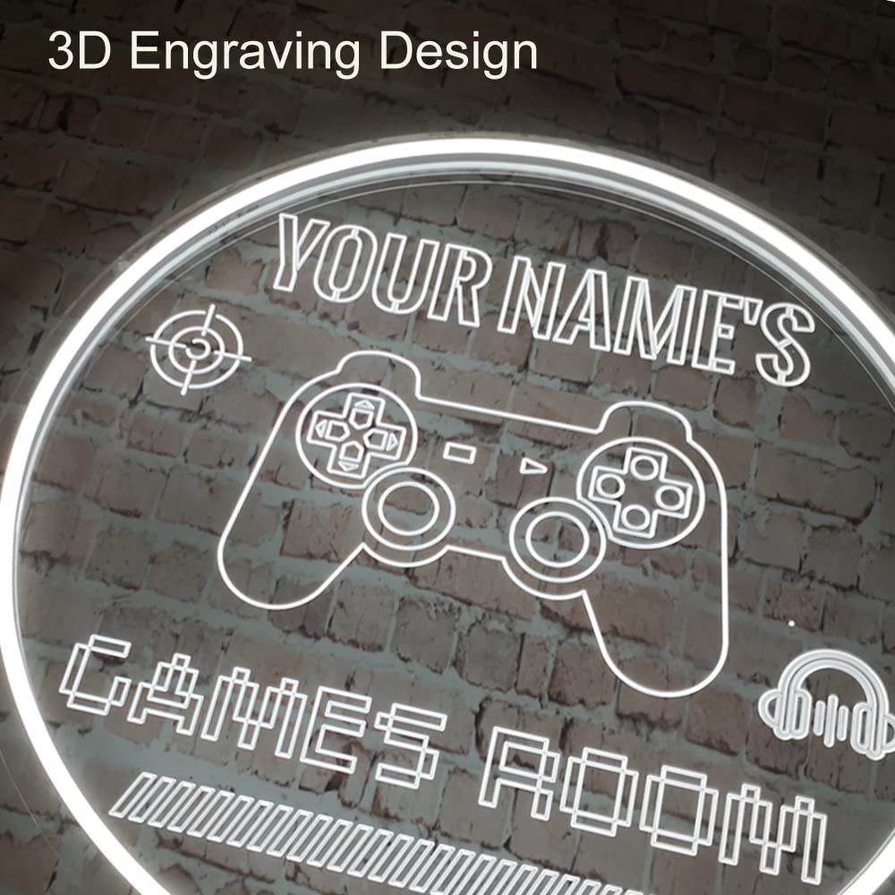 Custom Personalized Dimmable LED Neon Sign for Gaming Room - 16