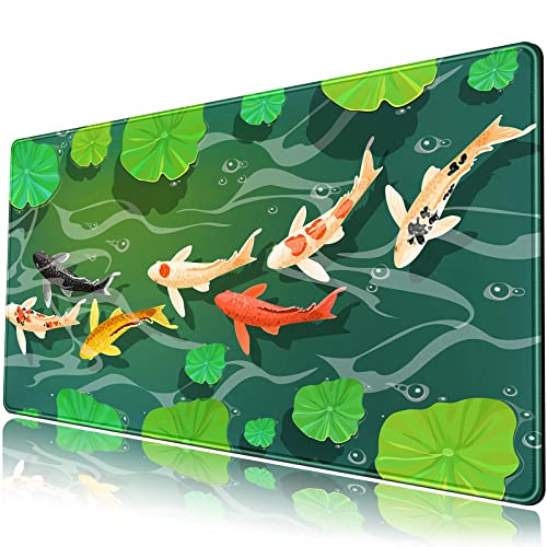 Fishing a green koi