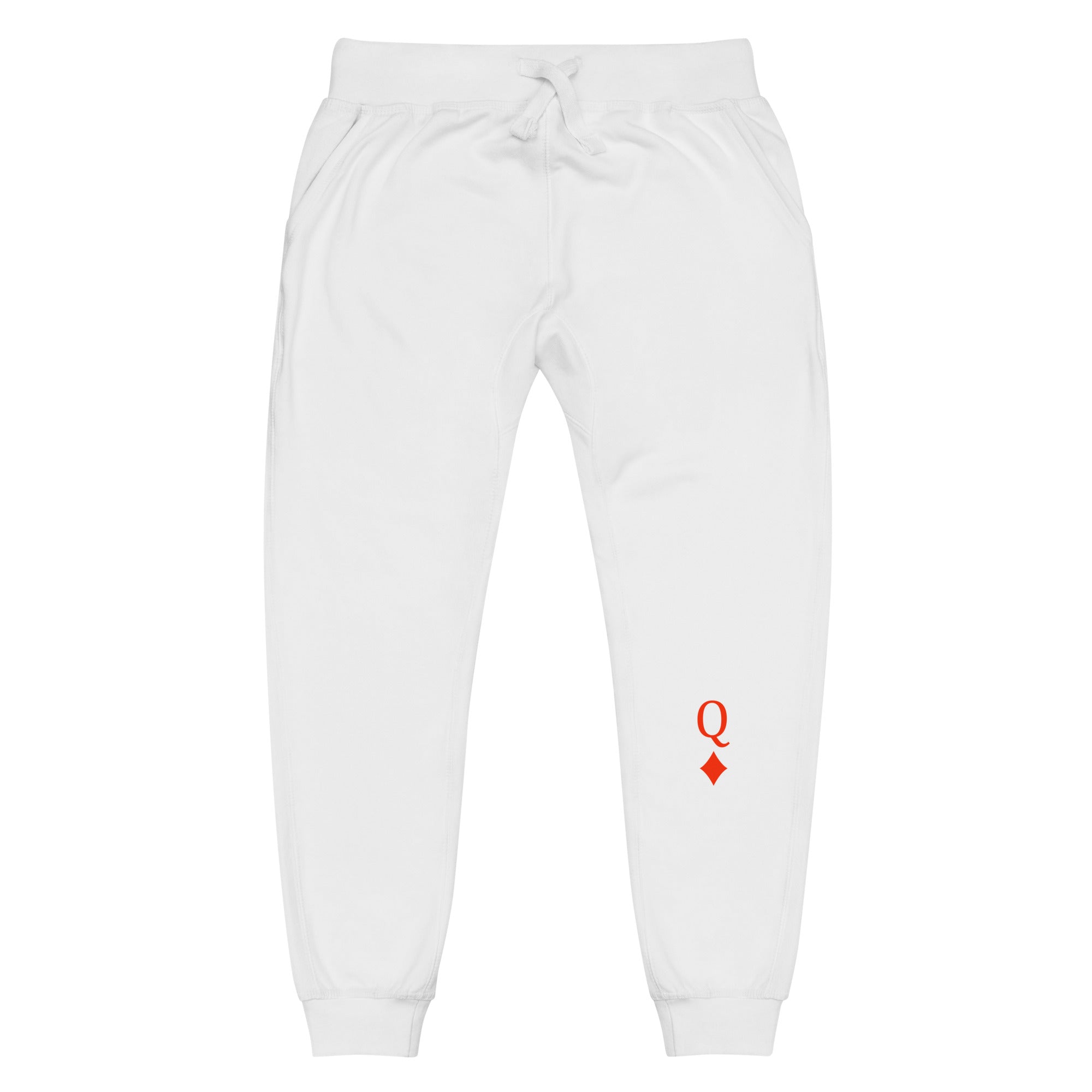 Queen of Diamonds Fleece Sweatpants for Women - Soft Winter Lounge Pants, Cozy Home Wear & Casual Outfit - Perfect for Lounging, Yoga, and Running Errands