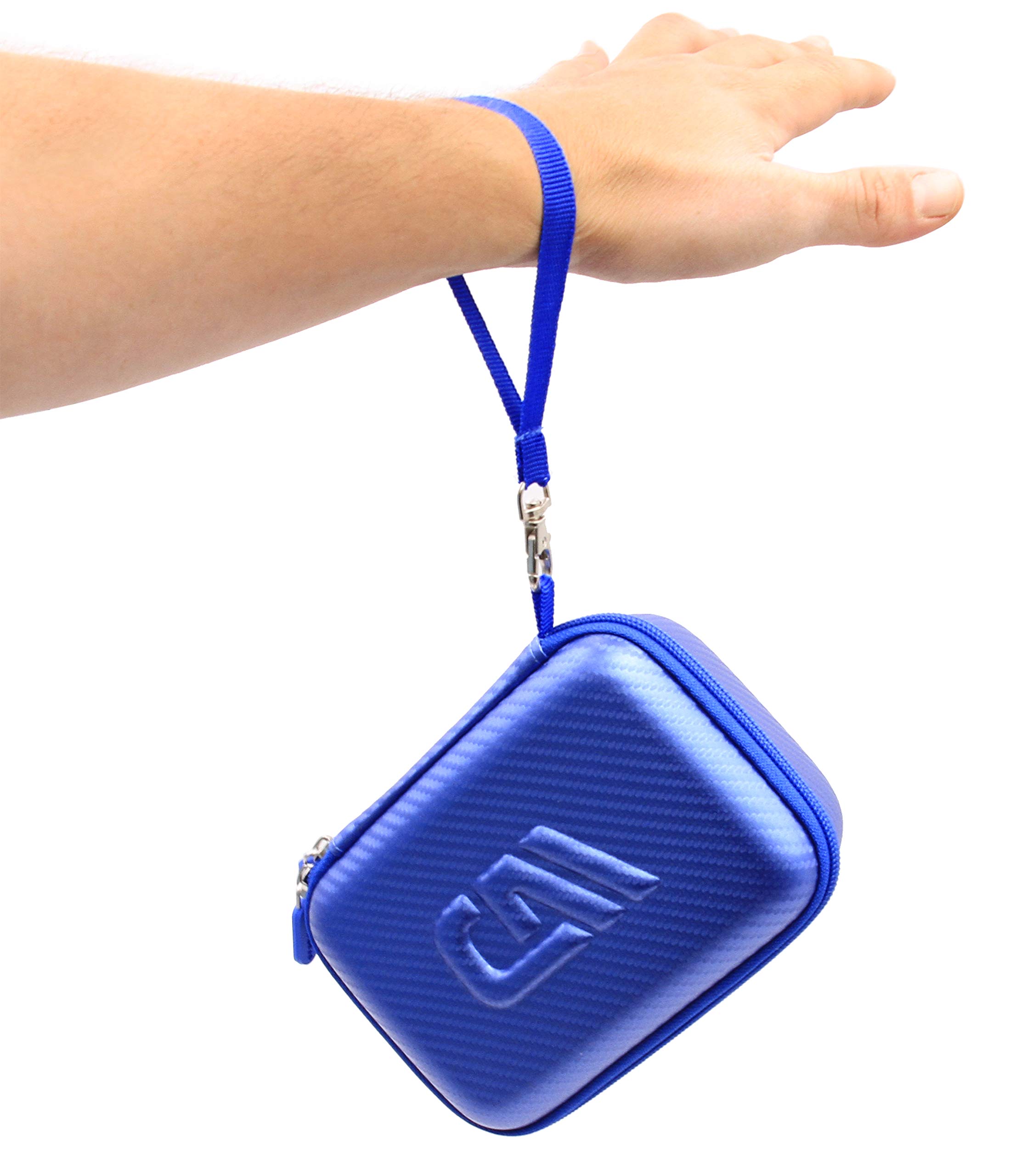 CASEMATIX Blue Protective Camera Case for Kidizoom Camera Pix Plus & Dragon Touch Instant Print Camera - Durable Kids Camera Storage Bag - Perfect for Travel, School & Birthday Gifts