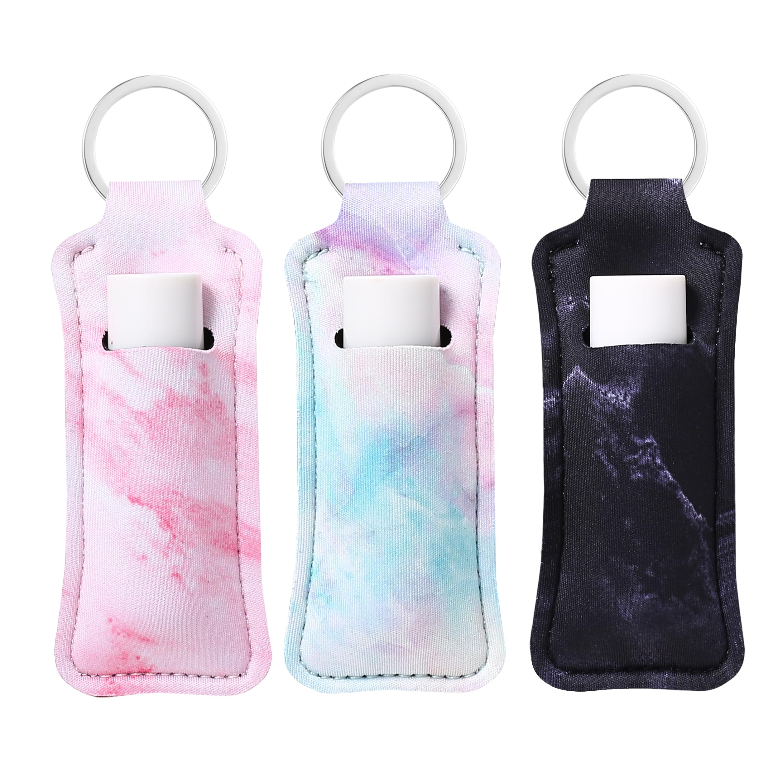Cute COOKOOKY Lip Balm Keychain Holder with Clip - Portable Chapstick Holder for Keys, Purse & Backpack - Perfect for Outdoor Activities, Travel & Daily Use
