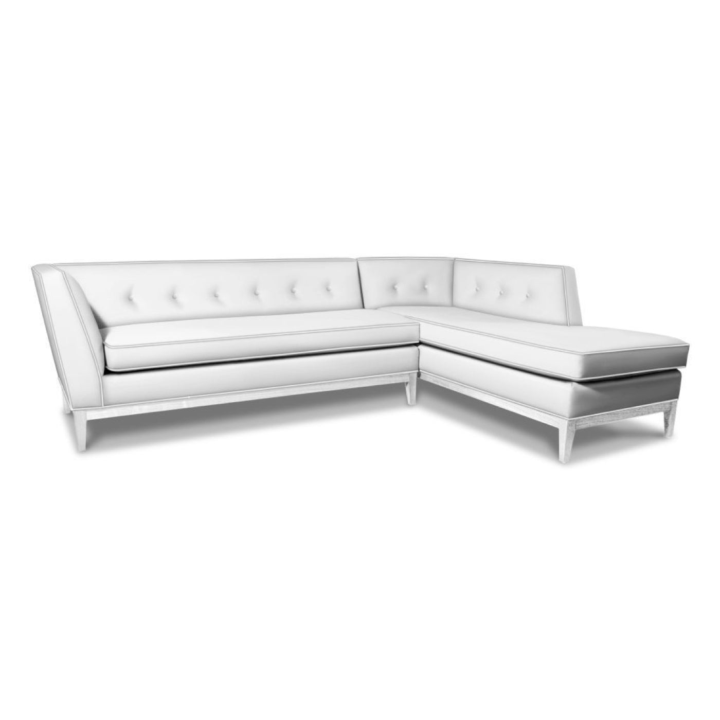 Danner Right Arm Facing Sectional Sofa - Modern L-Shaped Couch for Living Room, Family Room & Home Theater Comfortable Seating