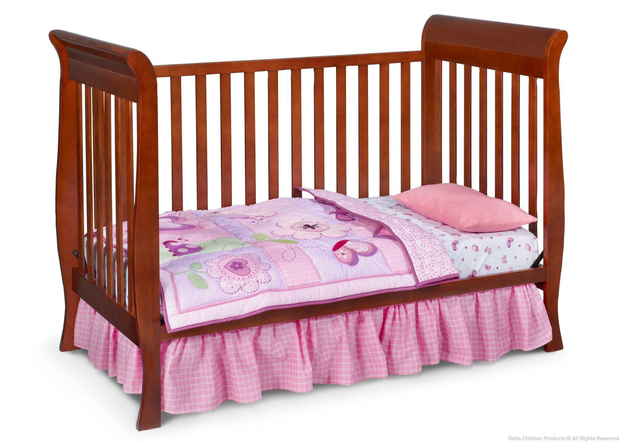 Charleston/Glenwood 3-in-1 Convertible Baby Crib - Toddler Bed & Daybed - Safe & Stylish Nursery Furniture for Newborns to Kids | Perfect for Small Spaces & Modern Nurseries