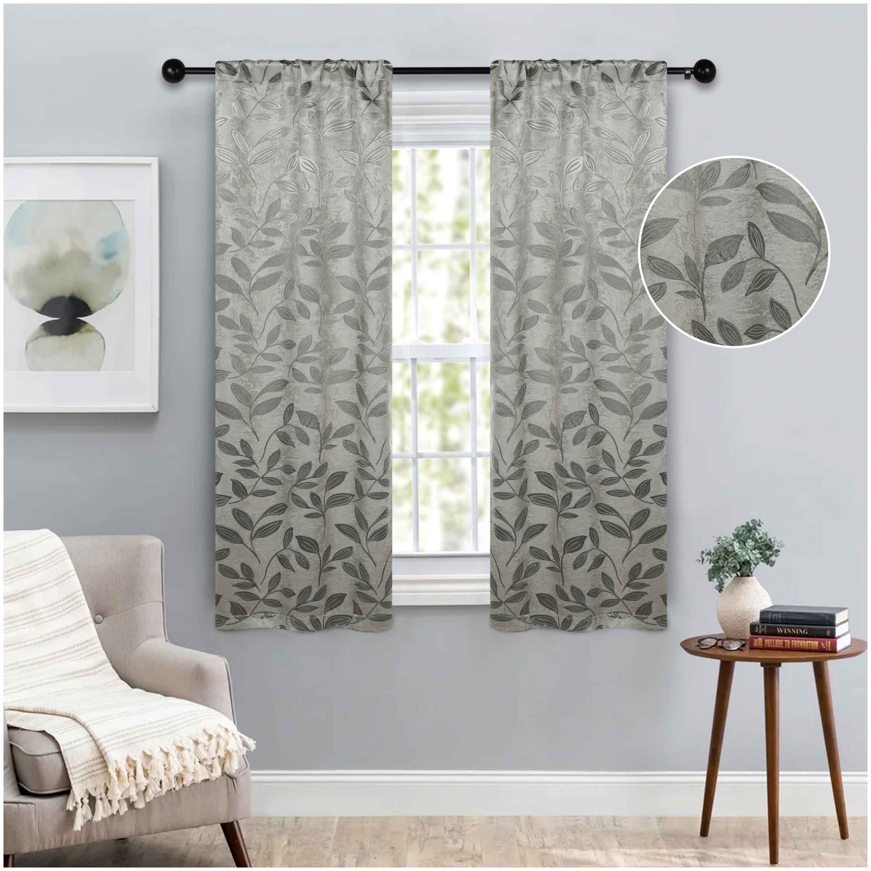 Blackout Curtains with Rod Pocket - Set of 2 Panels for Room Darkening & Privacy - Perfect for Bedrooms, Living Rooms & Home Theater