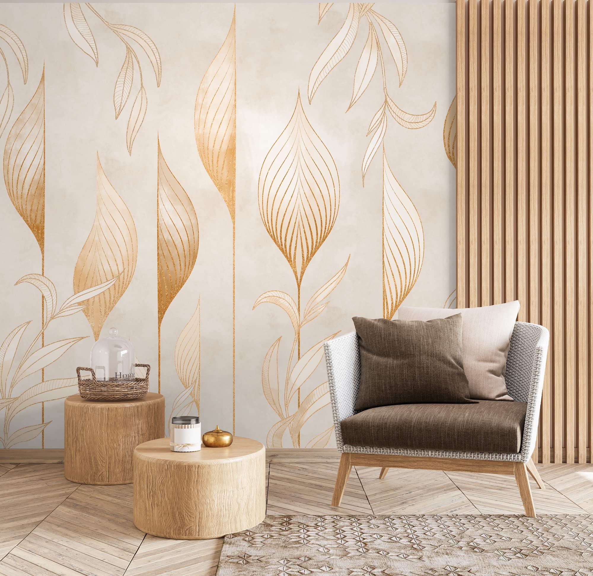 Murwall Abstract Art Wallpaper - Bohemian Geometric Peel and Stick Wallpaper for Living Room, Bedroom Decor | Self-Adhesive Removable Wall Mural