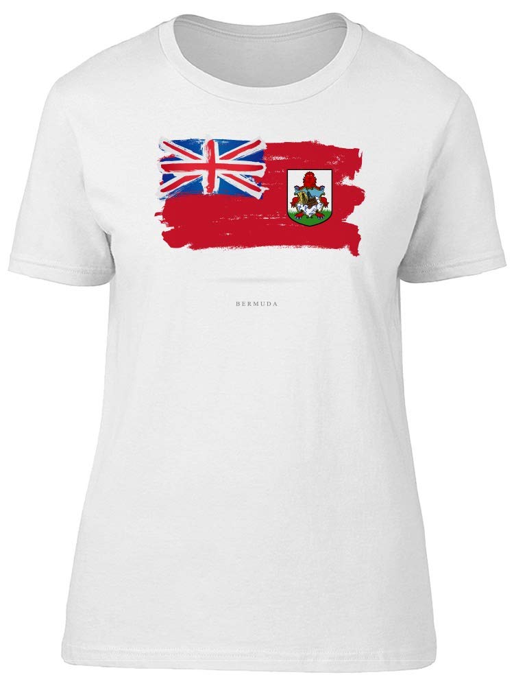 Smartprints Grunge Bermuda Flag Watercolor T-Shirt for Men - Stylish Graphic Tee for Casual Wear, Street Fashion & Everyday Outfits