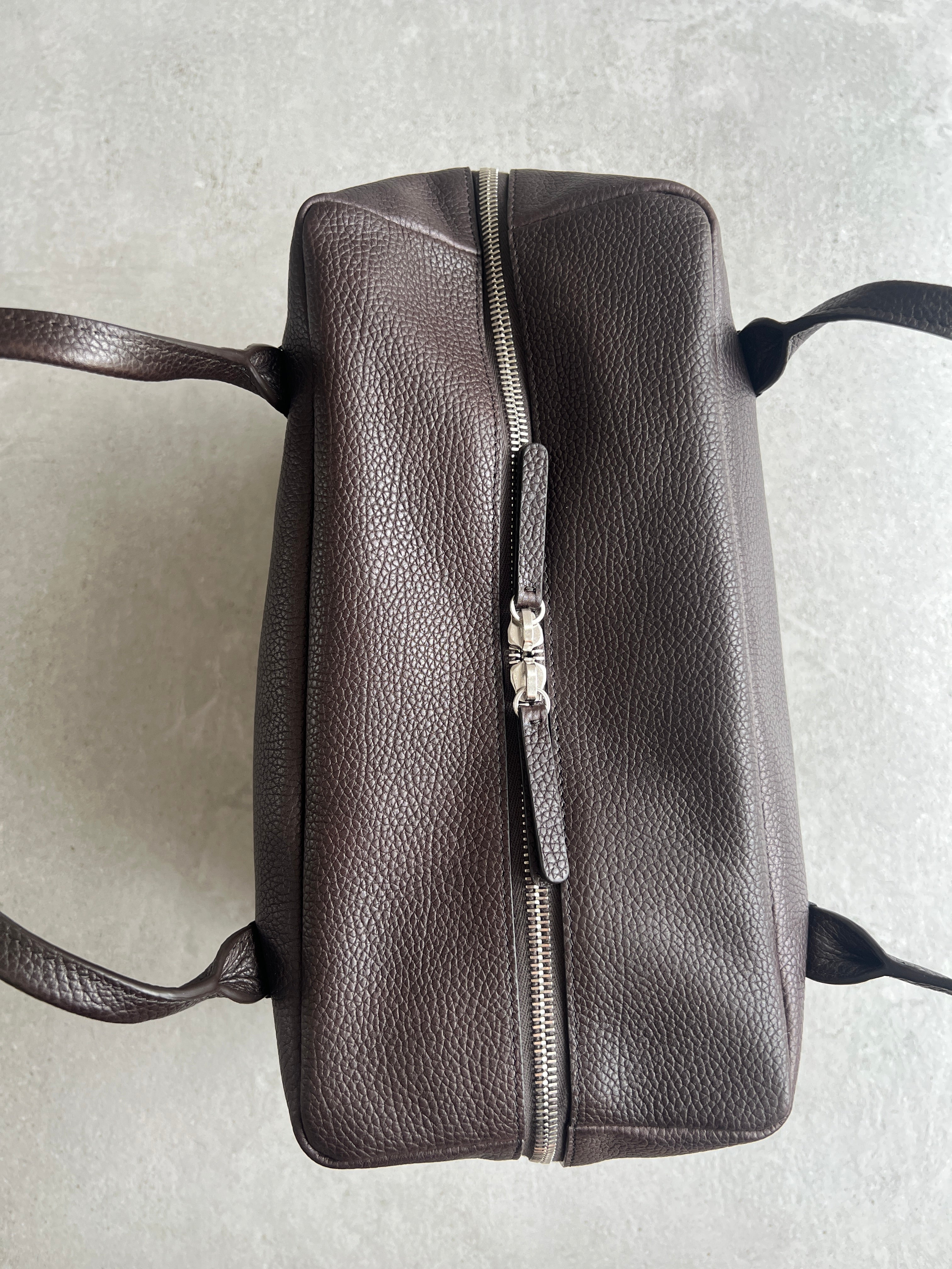 Henri Brunette Leather Handbag - Premium Grain Leather Women's Purse for Work, Travel & Everyday Use