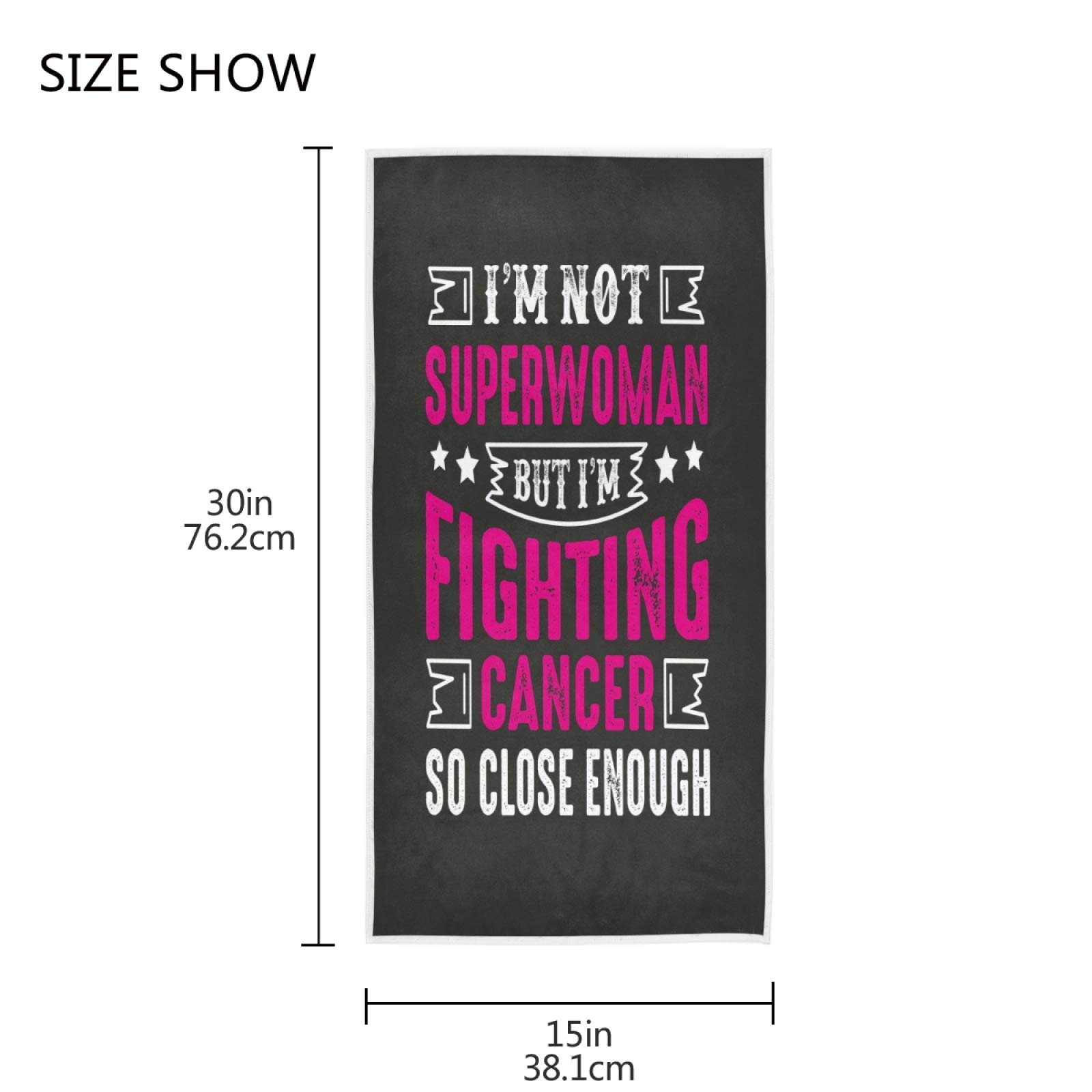 Pink Ribbon Breast Cancer Awareness Towel - Soft, Fast Drying 30