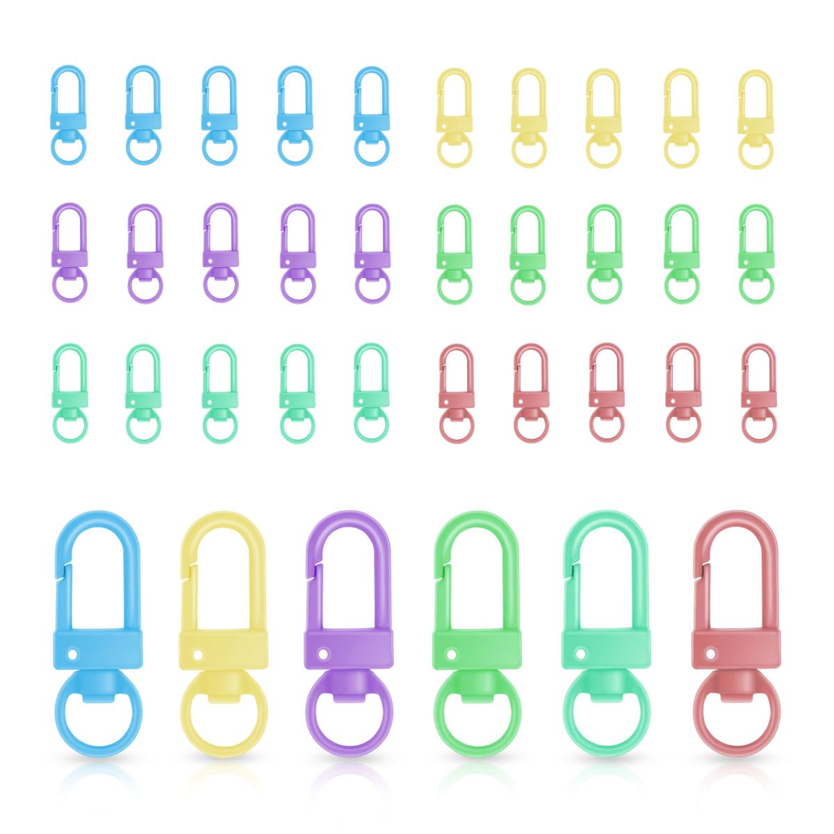 36 Pcs Metal Lobster Claw Clasps for Jewelry Making & DIY Crafts