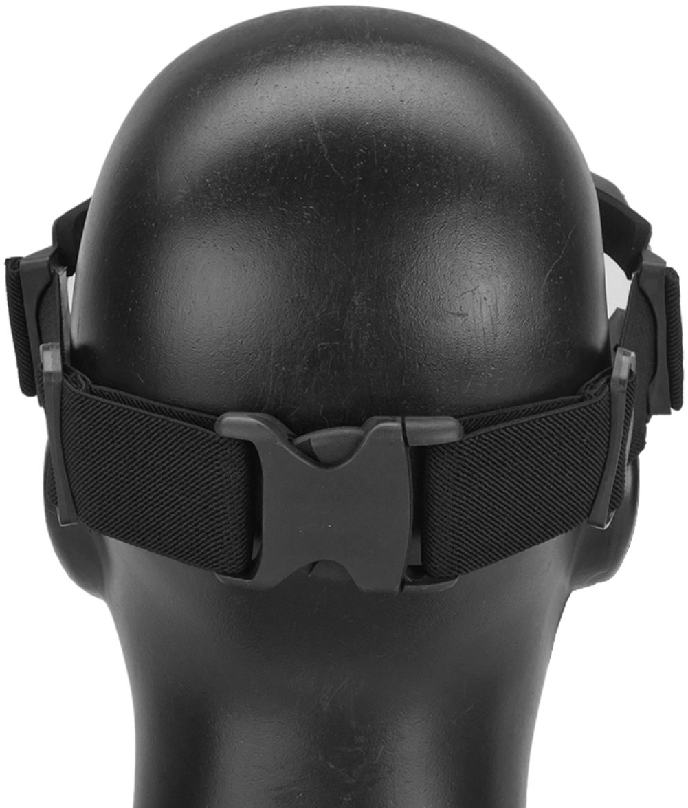 Evike Airsoft Pro-Goggle Full Face Mask with Integrated Fan - Black | Tactical Airsoft Gear for Outdoor Games & Military Simulation