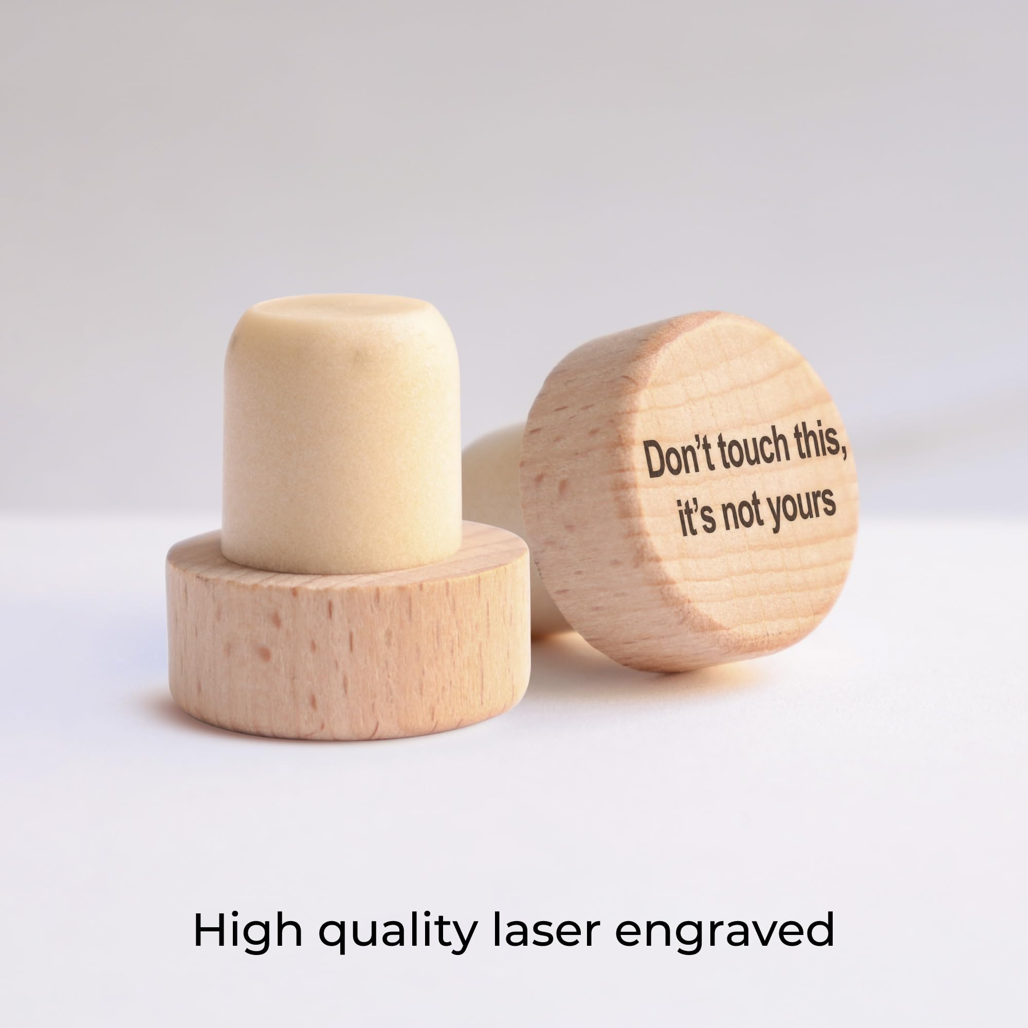Personalized Engraved Wooden Wine Bottle Stoppers - Bulk Custom Wedding Gifts, Housewarming Presents & Party Favors - Perfect for Weddings, Anniversaries, New Home Celebrations & Special Events (Your Text Here)