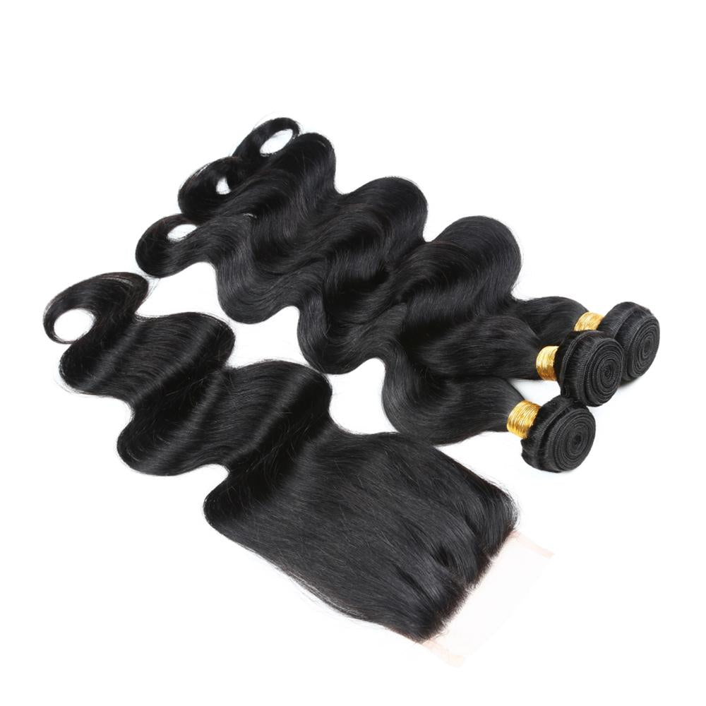 Premium Bundle Deals - 100% Virgin Human Hair Body Wave Weave Natural Black for Stunning Hairstyles | Perfect for Daily Wear, Parties & Special Occasions