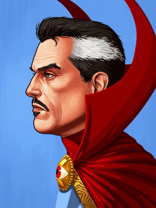 Doctor Strange Mike Mitchell Poster - Marvel Collectible Art Print for Home, Office & Fan Decor