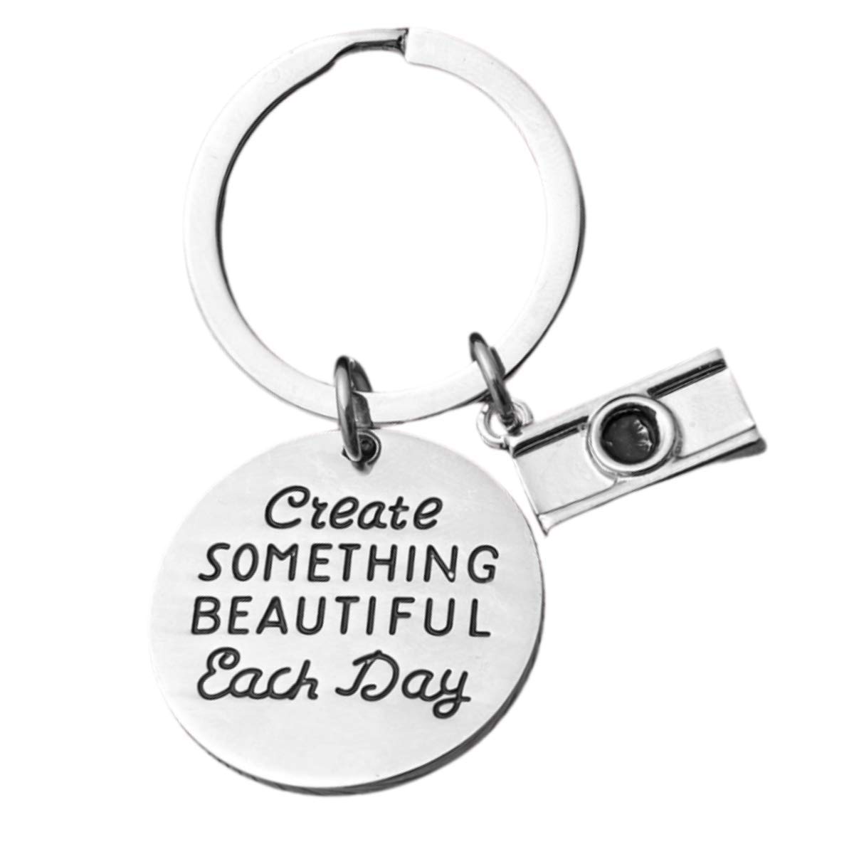 Infinity Collection Photographer Keychain - Unique Photography Gift for Photographers & Photography Lovers - Create Something Beautiful Each Day Charm - Perfect for Camera Bags, Birthday Gifts & Photography Enthusiasts