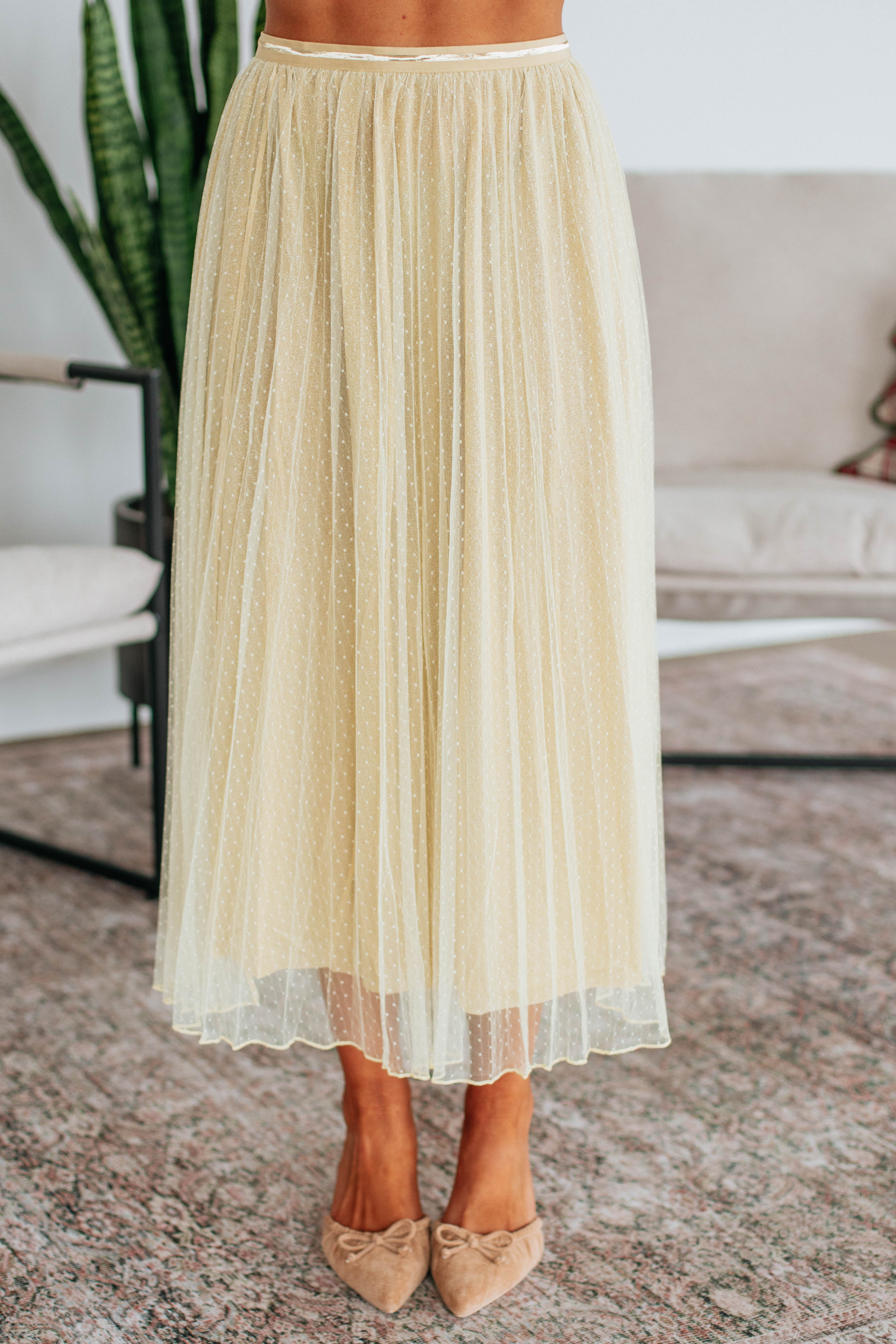 Holidazzle Midi Skirt for Women - Flowy A-Line Pleated Skirt with Pockets, Perfect for Office, Party & Date Night Outfits | Available in S-XXL