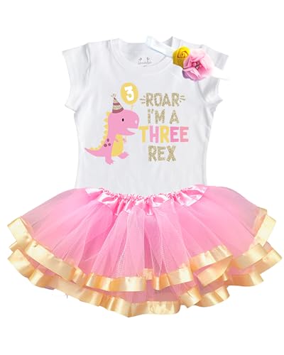 Three Rex Pink Gold Short