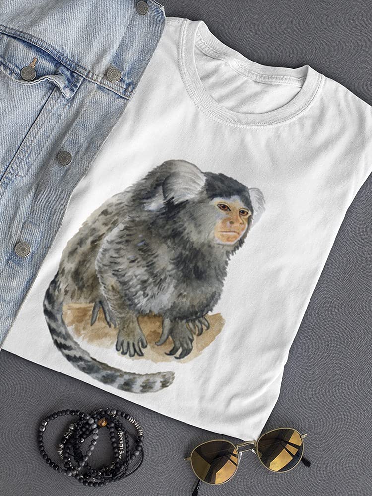 Smartprints Marmoset Illustration T-Shirt for Women - Stylish & Comfortable Casual Wear for Everyday Outfits